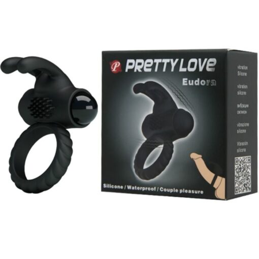 PRETTY LOVE – EUDORA ANILLO VIBRADOR CON ESTIMULADOR - intimamenities.com