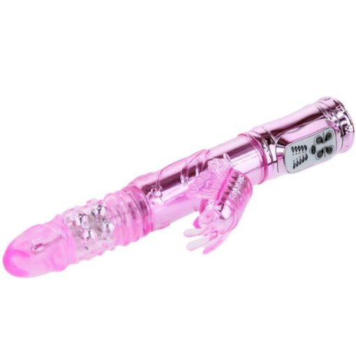 BAILE – VIBRADOR RECARGABLE CON ROTACION Y ESTIMULADOR THROBBING BUTTERF - intimamenities.com
