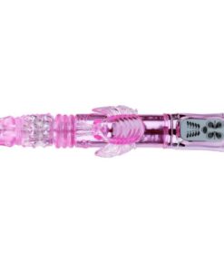 BAILE – VIBRADOR RECARGABLE CON ROTACION Y ESTIMULADOR THROBBING BUTTERF - intimamenities.com