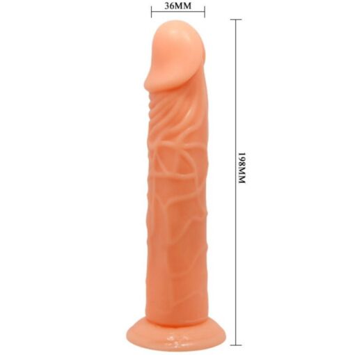 BAILE - DILDO VIVE REALISTIC 19.8 CM COR NATURAL - Imagen 6
