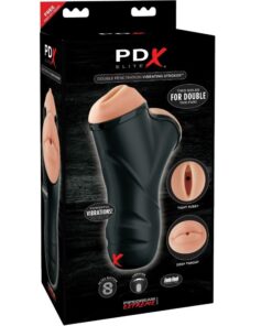 PDX ELITE - MASTURBADOR MASCULINO DOBLE BOCA Y VAGINA