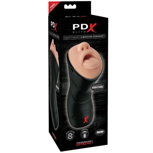 PDX ELITE - STROKER REALÖSTICO GARGANTA PROFUNDA CON VIBRACIàN - Imagen 3