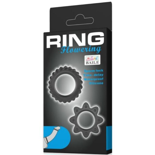BAILE - KIT 2 ANILLOS SILICONA RING FLOWERING - Imagen 6