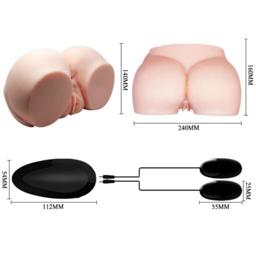 CRAZY BULL - VAGINA Y ANO REALÍSTICOS CON VIBRACIÓN - Imagen 8