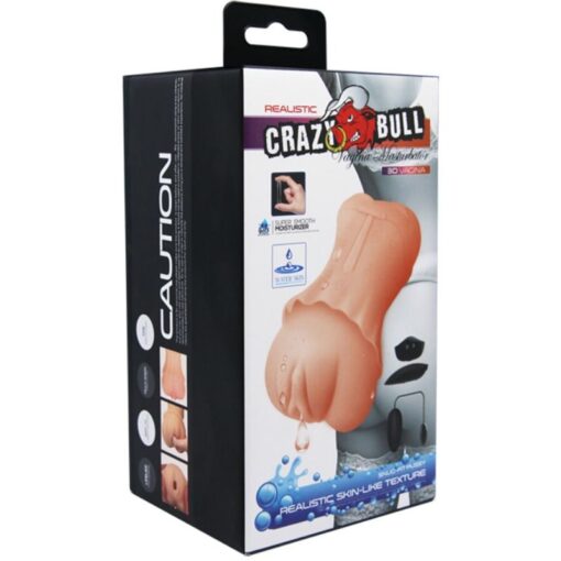 CRAZY BULL – MASTURBADOR WATER SKIN VAGINA CON BALA VIBRADORA 2 - intimamenities.com