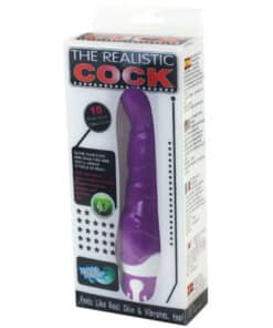 BAILE – REALISTIC COCK 10 RITMOS SENSATION VIOLETA - intimamenities.com