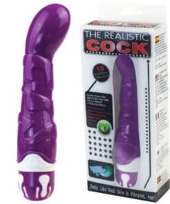 BAILE – REALISTIC COCK 10 RITMOS SENSATION VIOLETA - intimamenities.com