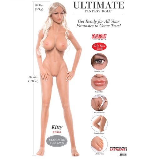 EXTREME TOYZ - PIPEDREAM EXTREME ULTIMATE FANTASY DOLLS KITTY 168 CM - Imagen 13