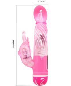 BAILE – VIBRADOR MULTIVELOCIDAD CON ESTIMULADOR ROSA - intimamenities.com