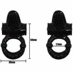 BAILE - SWEET RING ANILLO VIBRADOR CON RABBIT TEXTURADO - piKanteo | Despierta tu lado más piKante