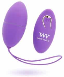 WOMANVIBE - ALSAN HUEVO CONTROL REMOTO NEGRO SILICONA PURPLE