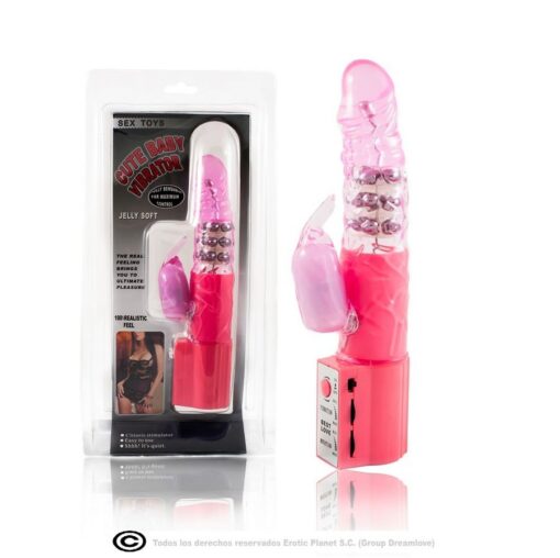 BAILE – ROTADOR RABBIT ROSA SUPERESTIMULADOR - intimamenities.com