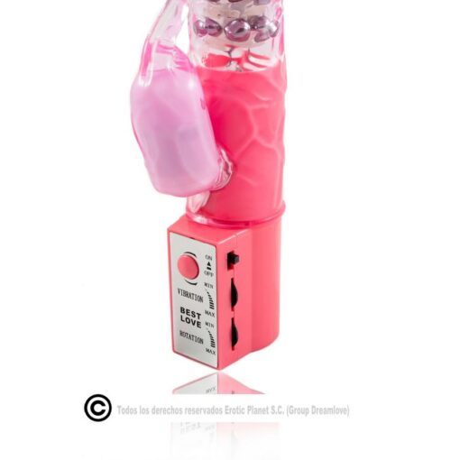 BAILE – ROTADOR RABBIT ROSA SUPERESTIMULADOR - intimamenities.com