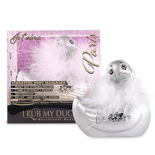 BIG TEASE TOYS - I RUB MY DUCKIE 2.0 | PATO VIBRADOR PARIS (SILVER) - Imagen 2