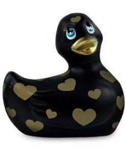 BIG TEASE TOYS - I RUB MY DUCKIE 2.0 | PATO VIBRADOR ROMANCE (BLACK & GOLD)