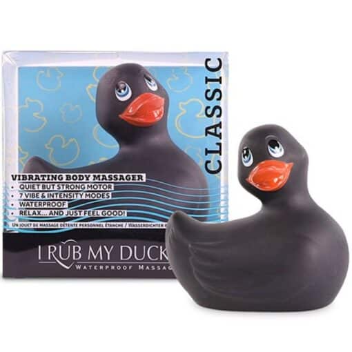 BIG TEASE TOYS - I RUB MY DUCKIE CLASSIC PATO VIBRADOR NEGRO - Imagen 2