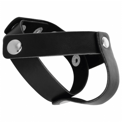DARKNESS - ANILLO DE PIEL PARA PENE Y TESTÍCULOS - Imagen 2