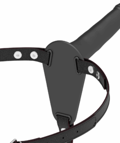FETISH SUBMISSIVE HARNESS - SILICONA NEGRO 15 CM