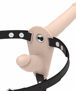 FETISH SUBMISSIVE HARNESS - DOBLE PENETRACIÓN VIBRADOR FLESH UP