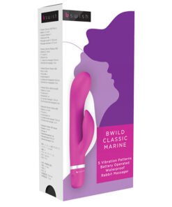 B SWISH – BWILD CLASSIC MARINE RABBIT VIBRATOR CERISE - intimamenities.com