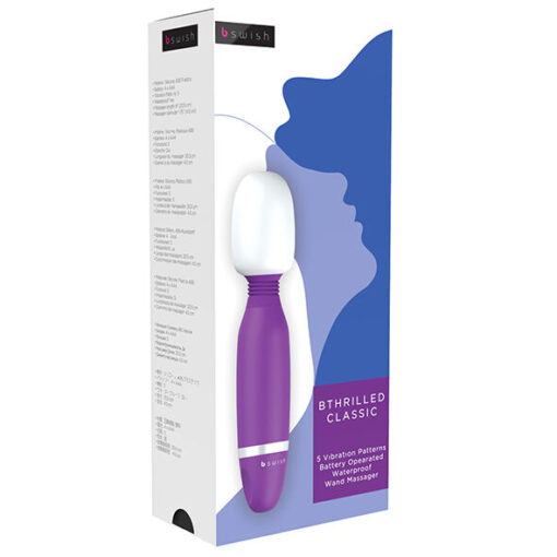 B SWISH – MASAJEADOR BTHRILLED CLASSIC LILA - intimamenities.com