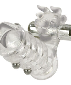 CALEXOTICS – FUNDA PENE CON VIBRADOR PARA CLITORIS - intimamenities.com