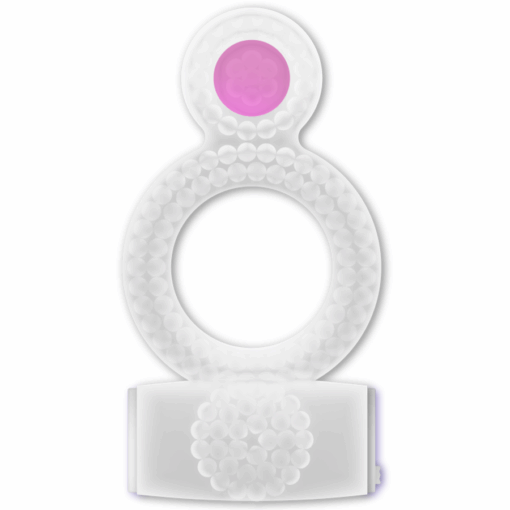 CASUAL LOVE – RING DOUBLE PLEASURE ANILLO TRANSPARENTE - intimamenities.com
