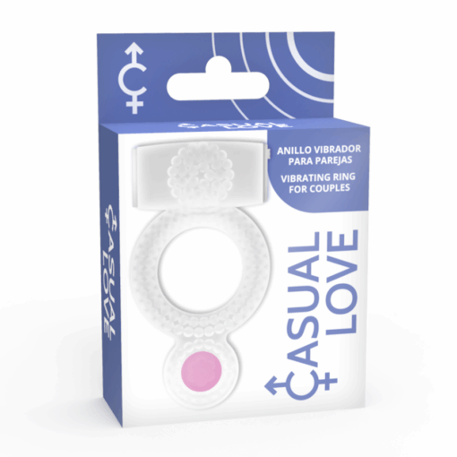 CASUAL LOVE – RING DOUBLE PLEASURE ANILLO TRANSPARENTE - intimamenities.com