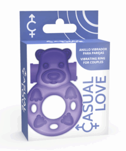 CASUAL LOVE – 26 ANILLO VIBRADOR CONEJITO LILA - intimamenities.com