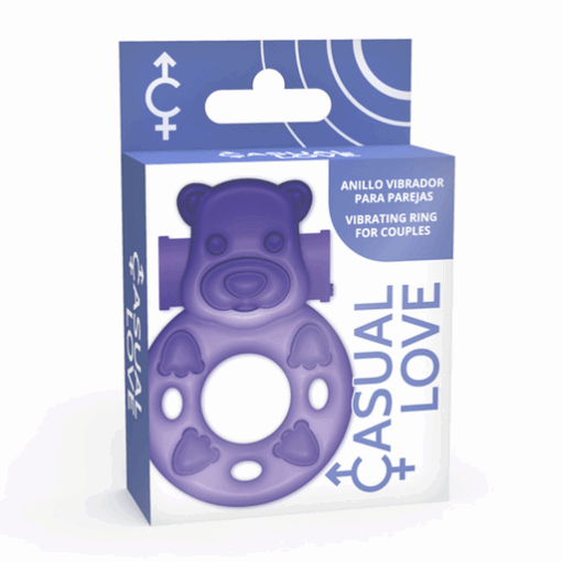 CASUAL LOVE – 26 ANILLO VIBRADOR CONEJITO LILA - intimamenities.com