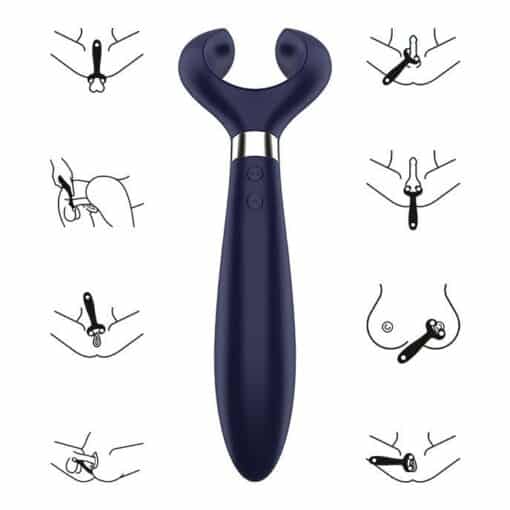SATISFYER – ENDLESS FUN MULTI VIBRADOR 3 AZUL - intimamenities.com
