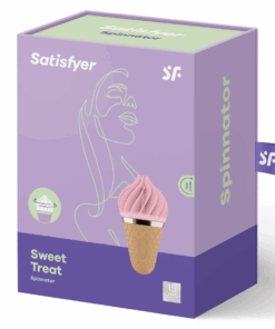 SATISFYER – SWEET TREAT SPINNATOR MARRÓN & ROSA - intimamenities.com