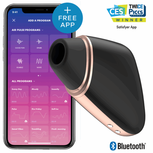 SATISFYER – LOVE TRIANGLE ESTIMULADOR Y VIBRADOR NEGRO - intimamenities.com