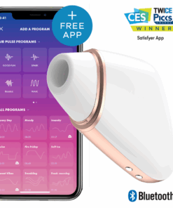 SATISFYER – LOVE TRIANGLE ESTIMULADOR Y VIBRADOR BLANCO - intimamenities.com
