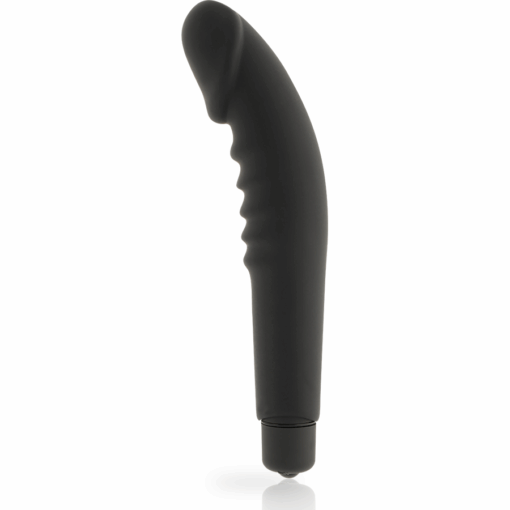 DOLCE VITA – REALISTIC  PLEASURE VIBRADOR SILICONA NEGRO - intimamenities.com
