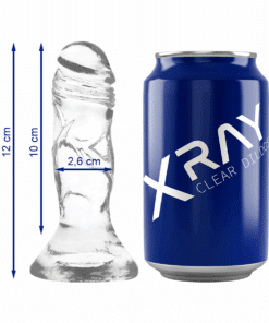 X RAY - CLEAR DILDO TRANSPARENTE 12 CM -O- 2.6 CM