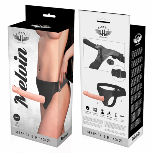 HARNESS ATTRACTION - ARNÉS  MELVIN FLESH 19 CM -O- 4 CM - Imagen 7