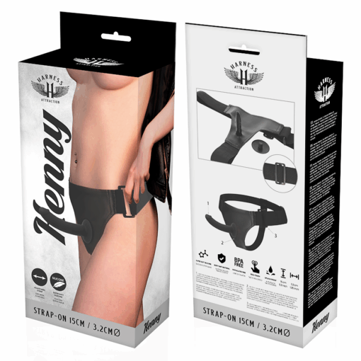 HARNESS ATTRACTION - ARNÉS  SILICONA KENNY 15 CM -O- 3.2 CM - Imagen 7
