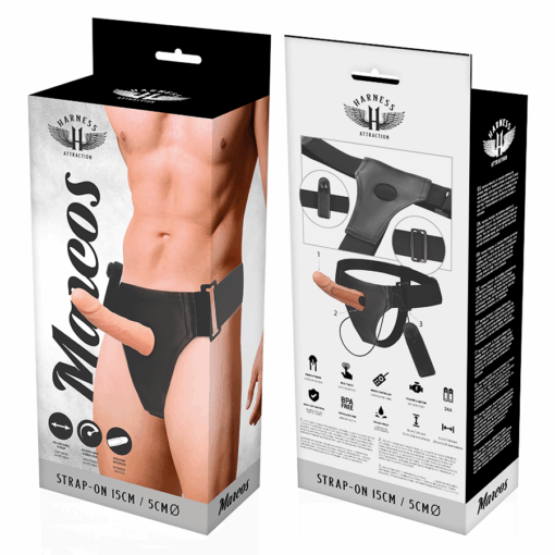 HARNESS ATTRACTION - ARNÉS  HUECO MARCOS CON VIBRADOR 15 CM -O- 5 CM - Imagen 7