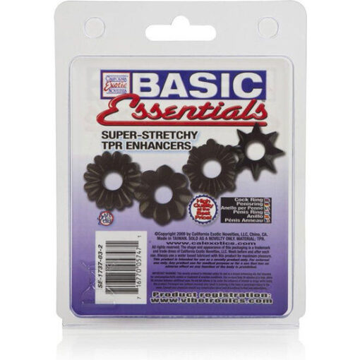 CALEXOTICS - BASIC SET 4 ANILLAS PENE TPR - Imagen 3