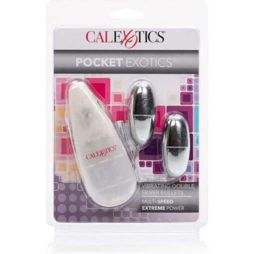 CALEXOTICS - BALAS VIBRADORAS DORADAS DUO SILVER - Imagen 3