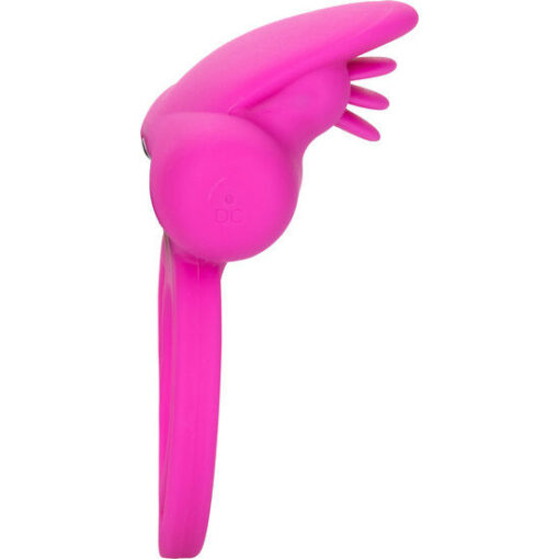CALEXOTICS – DUAL CLIT FLICKER ENHANCER DOBLE ANILLO VIBRADOR DE SILICONA ROSA - intimamenities.com