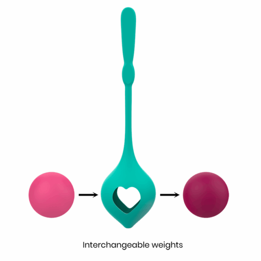 SET DEVA RITUAL ENTRENAMIENTO PELVICO VERDE AQUA - Imagen 5