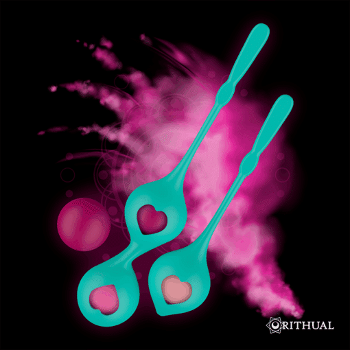 SET DEVA RITUAL ENTRENAMIENTO PELVICO VERDE AQUA - Imagen 7