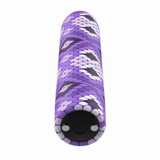 CUSTOM BULLETS – BALA RECARGABLE SNAKE LILA 10 INTENSIDADES - intimamenities.com
