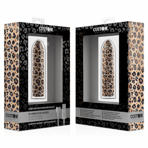 CUSTOM BULLETS – BALA RECARGABLE LEOPARD 10 INTENSIDADES - intimamenities.com