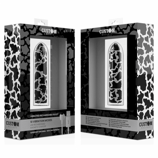 CUSTOM BULLETS – BALA RECARGABLE COW 10 INTENSIDADES - intimamenities.com