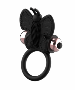 COQUETTE CHIC DESIRE – COCK RING BUTTERFLY ANILLO VIBRADOR NEGRO / GOLD - intimamenities.com