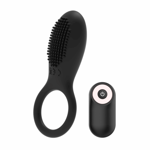COQUETTE CHIC DESIRE – ANILLO VIBRADOR CONTROL REMOTO RECARGABLE NEGRO / GOLD - intimamenities.com
