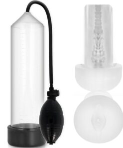 PUMP ADDICTED - RX3 BOMBA ERECCIÓN CLEAR CON MASTURBADOR